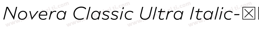 Novera Classic Ultra Italic字体转换
